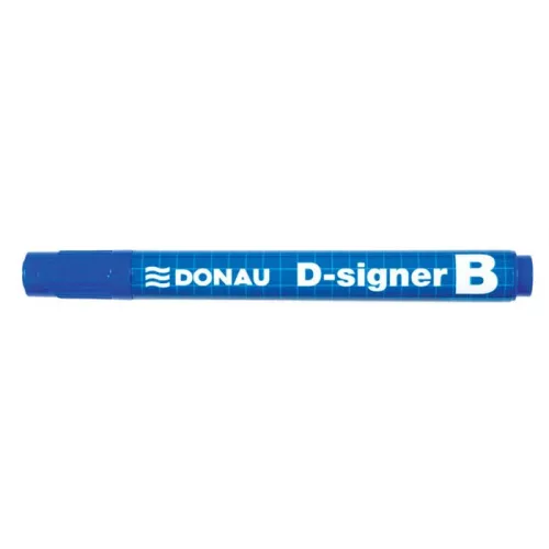 Táblamarker, 2-4 mm, kúpos, DONAU "D-signer B", kék