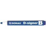 Táblamarker, 2-4 mm, kúpos, DONAU "D-signer B", kék
