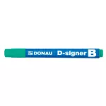 Táblamarker, 2-4 mm, kúpos, DONAU "D-signer B", zöld