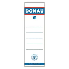  Cserecímke, iratrendezőhöz, öntapadó, 54x153 mm, DONAU, fehér