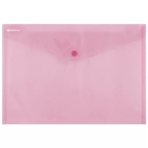 Irattartó tasak, A4, PP, patentos, DONAU, piros