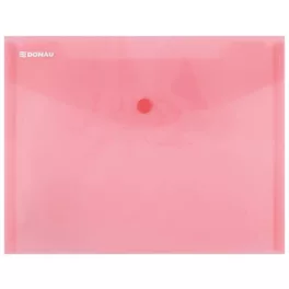 Irattartó tasak, A5, PP, patentos, DONAU, piros