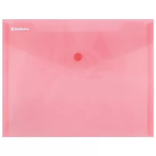 Irattartó tasak, A5, PP, patentos, DONAU, piros