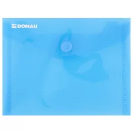 Irattartó tasak, A6, PP, patentos, DONAU, kék