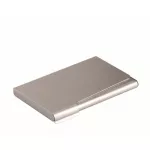 Névjegykártyatartó tárca, fém, 20 db-os, DURABLE, matt ezüst