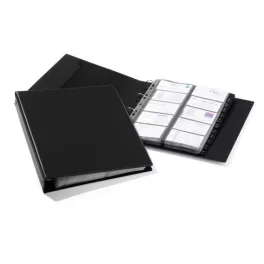  Névjegytartó, 400 db-os, gyűrűs, DURABLE "VISIFIX® Economy", fekete