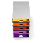 Irattároló, műanyag, 5 fiókos, DURABLE "VARICOLOR® 5", szürke