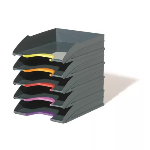 Irattálca szett, műanyag, 5 részes, DURABLE "VARICOLOR® 5"
