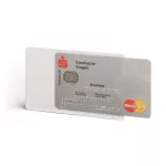 Bankkártyatartó, 1 db-os, RFID védelemmel, DURABLE, áttetsző