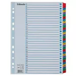 Regiszter, karton, A4, 1-31, ESSELTE "Mylar"