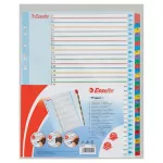 Regiszter, laminált karton, A4 Maxi, 1-31, újraírható, ESSELTE