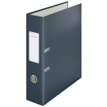 Iratrendező, 80 mm, A4, karton, 180°, LEITZ "Cosy Soft Touch", bársonyszürke