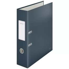  Iratrendező, 80 mm, A4, karton, 180°, LEITZ "Cosy Soft Touch", bársonyszürke
