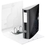 Iratrendező, 82 mm, A4, PP, LEITZ "180 Active Wow", fekete