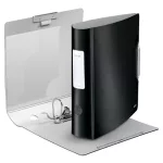 Iratrendező, 82 mm, A4, PP, LEITZ "180 Active Style", szaténfekete