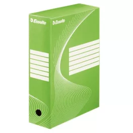   Archiválódoboz, A4, 100 mm, karton, ESSELTE "Boxycolor", zöld