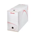 Archiválódoboz, A4, 150 mm, karton, ESSELTE "Standard", fehér