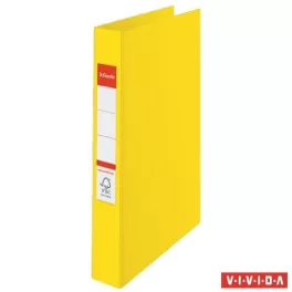  Gyűrűs könyv, 2 gyűrű, 42 mm, A4, PP, ESSELTE "Standard", Vivida sárga