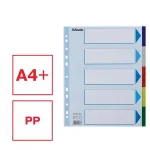 Regiszter, műanyag, A4 Maxi, 5 részes, ESSELTE