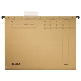   Függőmappa, karton, A4, LEITZ "Alpha Standard", natúr
