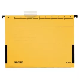   Függőmappa, oldalvédelemmel, karton, A4, LEITZ "Alpha", sárga