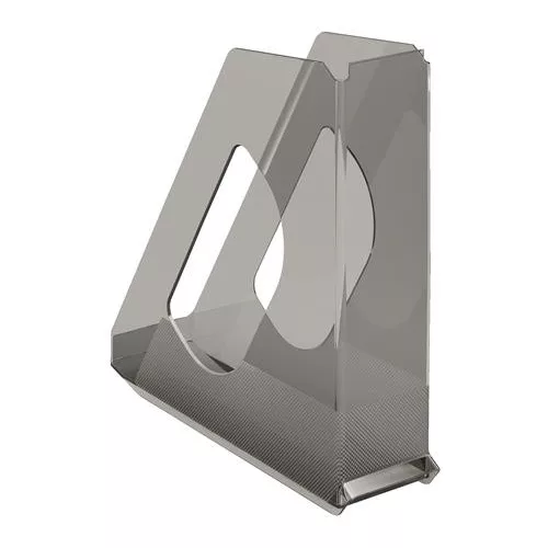 Iratpapucs, műanyag, 68 mm, ESSELTE "Europost", füstszínű