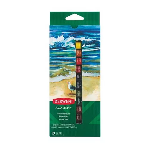 Tempera készlet, 12 darabos, 12 ml, DERWENT "Academy"