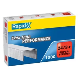   Tűzőkapocs, 24/8+, horganyzott, RAPID "Superstrong"