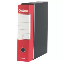   Tokos iratrendező, 80 mm, A4, karton, ESSELTE "Oxford", piros