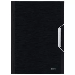   Harmonikamappa, A4, PP, 6 rekeszes, LEITZ "Style", szaténfekete