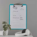 Felírótábla, A4, LEITZ "Wow", jégkék