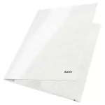 Gumis mappa, 15 mm, karton, A4, LEITZ "Wow", fehér