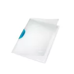 Gyorsfűző, klipes, PP, A4, LEITZ "ColorClip Magic", világoskék