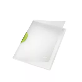   Gyorsfűző, klipes, PP, A4, LEITZ "ColorClip Magic", zöld