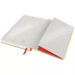 Beíró, A5, vonalas, 80 lap, keményfedeles, LEITZ "Cosy Soft Touch", melegsárga