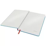 Beíró, A5, vonalas, 80 lap, keményfedeles, LEITZ "Cosy Soft Touch", nyugodtkék