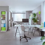 Spirálfüzet, A4, kockás, 80 lap, LEITZ "Wow", zöld