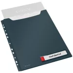 Genotherm, lefűzhető, A4 maxi, LEITZ "Cosy Privacy", bársonyszürke