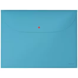   Irattartó tasak, 2 zsebes, A4, PP, pantentos, LEITZ "Cosy", nyugodtkék