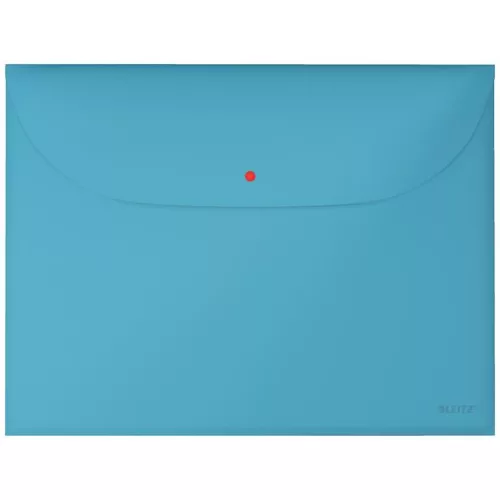 Irattartó tasak, 2 zsebes, A4, PP, pantentos, LEITZ "Cosy", nyugodtkék
