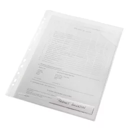   Genotherm, "L", lefűzhető, A4, 200 mikron, LEITZ "CombiFile", áttetsző