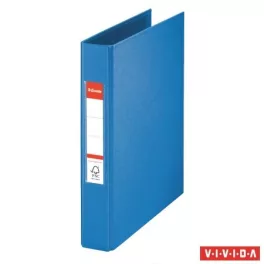   Gyűrűs könyv, 2 gyűrű, 42 mm, A5, PP, ESSELTE "Standard", Vivida kék