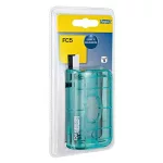 Lyukasztó, mini, kétlyukú, 10 lap, RAPID, "Colour'Breeze", kék