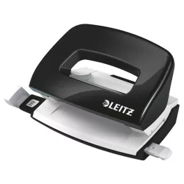   Lyukasztó, kétlyukú, 10 lap, fém, mini, LEITZ "Nexxt Wow", fekete