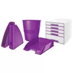 Irattálca, műanyag, LEITZ "Wow", lila
