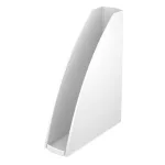 Iratpapucs, műanyag, 60 mm, elöl nyitott, LEITZ "Wow" fehér