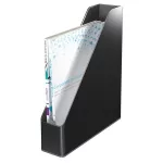 Iratpapucs, műanyag, 73 mm, kettős színhatású, LEITZ "Duo", fekete