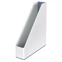   Iratpapucs, műanyag, 73 mm, kettős színhatású, LEITZ "Wow", fehér