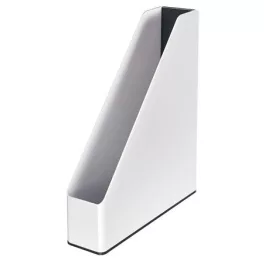   Iratpapucs, műanyag, 73 mm, kettős színhatású, LEITZ "Wow", fekete