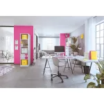 Ragasztószalag-adagoló, asztali, feltöltött, LEITZ "Wow", fehér-sárga